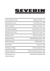 Manual Severin KM 3885 Food Processor
