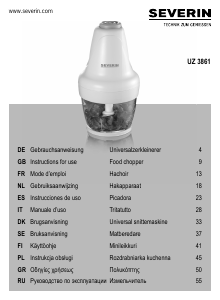 Manual Severin UZ 3861 Food Processor