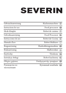 Bruksanvisning Severin KM 3907 Matberedare