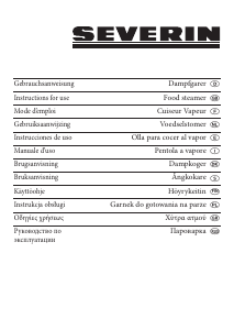 Käyttöohje Severin DG 2423 Höyrykeitin