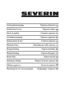 Manuale Severin KA 5954 Macchina per espresso