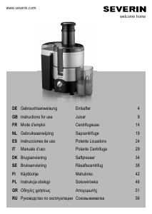 Manual Severin ES 3559 Juicer