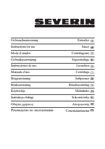 Instrukcja Severin ES 3557 Sokowirówka