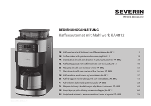 Bruksanvisning Severin KA 4812 Kaffebryggare