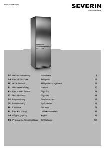 Manual Severin KS 9877 Fridge-Freezer