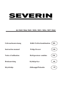 Bruksanvisning Severin KS 9845 Kyl-frys