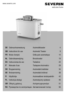 Manual Severin AT 2212 Toaster