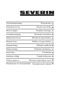 Manual de uso Severin WK 3476 Hervidor