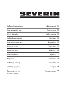 Manuale Severin KS 9833 Frigorifero