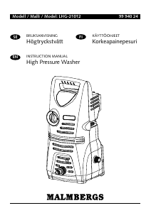 Käyttöohje Malmbergs LHG-21012 Painepesuri
