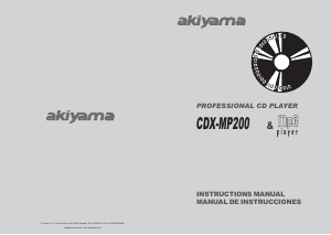 Manual de uso Akiyama CDX-MP200 Reproductor de CD