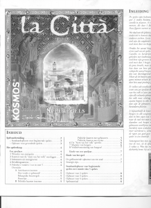 Handleiding 999 Games La Citta