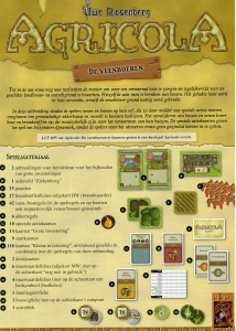 Handleiding 999 Games Agricola - De veenboeren