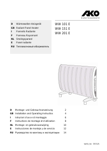 Manual de uso AKO WW 201 E Calefactor