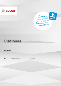 Mode d’emploi Bosch HXS79RJ50 Cuisinière