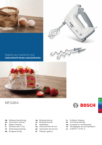 Kullanım kılavuzu Bosch MFQ36465 El mikseri