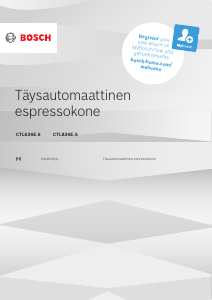 Käyttöohje Bosch CTL836EC6 Espressokeitin