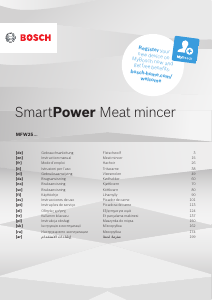 Manual Bosch MFW2510W SmartPower Meat Grinder