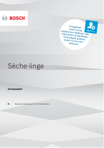 Mode d’emploi Bosch WTG85409FF Sèche-linge