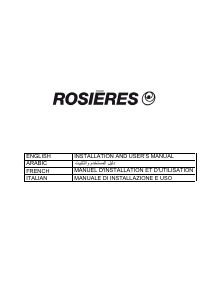 Manuale Rosières RHC 224/1 IN Cappa da cucina