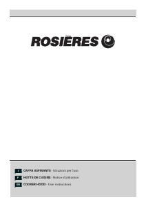 Manual Rosières RBS 93680 IN Cooker Hood