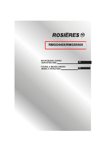 Manual Rosières RMGO 440X Microwave