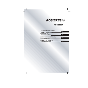 Bedienungsanleitung Rosières RMCS 550X Mikrowelle