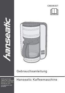 Bedienungsanleitung Hanseatic CM2083ST Kaffeemaschine