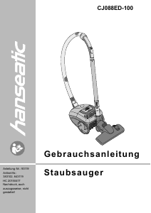 Bedienungsanleitung Hanseatic CJ088ED-100 Staubsauger