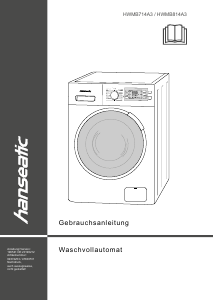 Bedienungsanleitung Hanseatic HWMB 814 A3 Waschmaschine