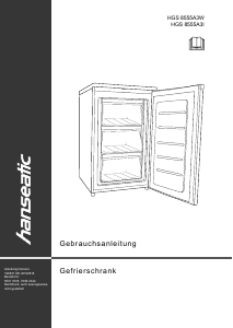 Handleiding Hanseatic HGS8555A3W Vriezer