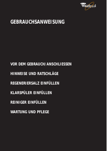Bedienungsanleitung Whirlpool ADP 971/3 WHM Geschirrspüler