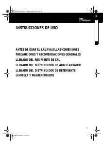 Manual de uso Whirlpool ADP 542 WH Lavavajillas