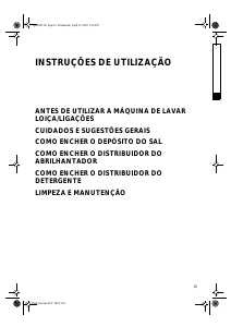 Manual Whirlpool ADL 335 AV Máquina de lavar louça