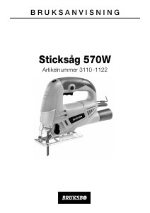 Bruksanvisning Bruksbo 570W Sticksåg