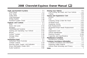 Handleiding Chevrolet Equinox (2008)