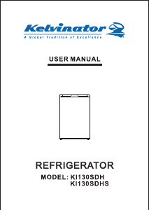 Manual Kelvinator KI130SDHS Refrigerator