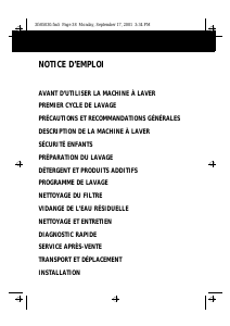 Mode d’emploi Whirlpool AWM 6141 Lave-linge
