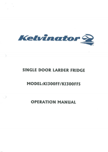 Manual Kelvinator KI300FF Refrigerator