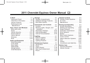 Handleiding Chevrolet Equinox (2011)
