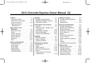 Handleiding Chevrolet Equinox (2012)