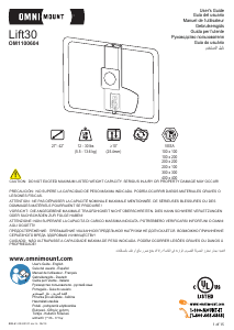 Handleiding OmniMount LIFT30 Muurbeugel