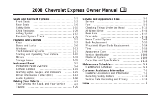 Handleiding Chevrolet Express (2008)