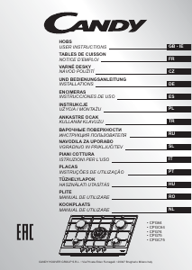 Manual de uso Candy CPG 75SWGX Placa