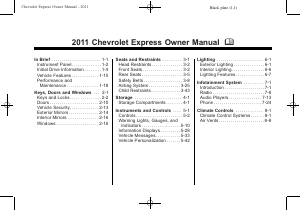Handleiding Chevrolet Express (2011)
