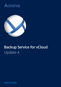 Handleiding Acronis Backup Service for vCloud Update 4