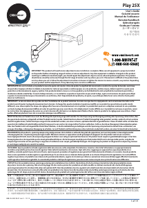 Handleiding OmniMount PLAY25X Muurbeugel