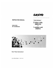 Bruksanvisning Sanyo CM2412 Luftkonditionering
