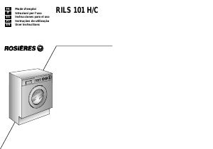 Manual de uso Rosières RILS 101 H/C Lavasecadora