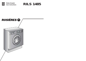 Mode d’emploi Rosières RILS 1485-47S Lave-linge séchant
